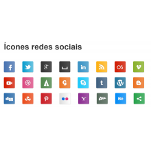 Ícones redes sociais CSS
